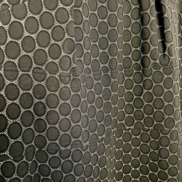 Julia Jordan Cap Sleeve Fit/Flare Jacquard Dress - Black/White - 16W - Picture 8 of 11